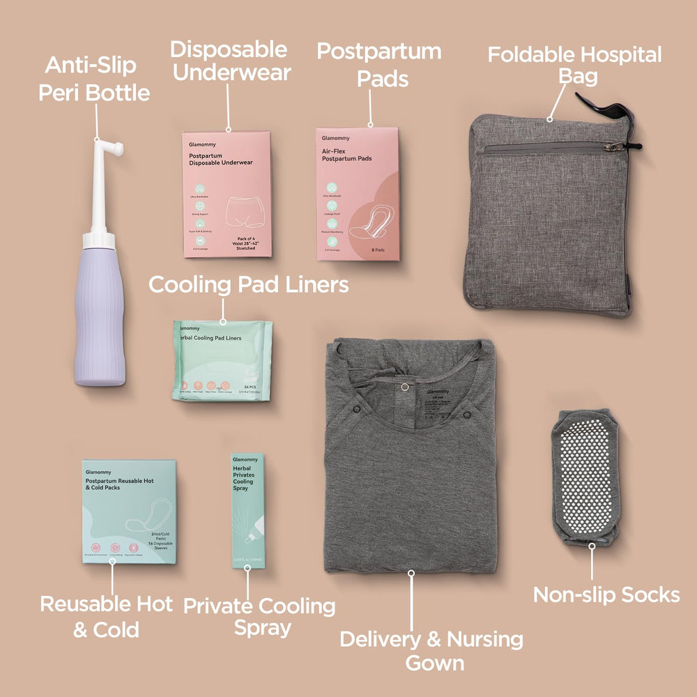 Glamommy bolsa 65L para parto: espacio amplio para todo lo necesario
