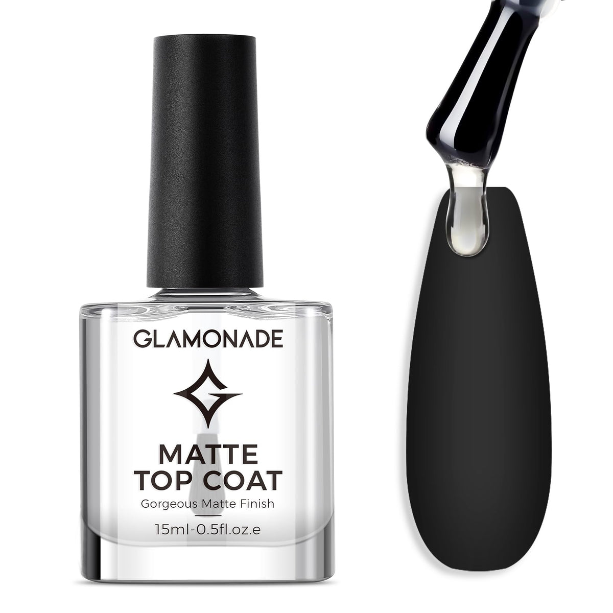 Glamonade Capa Mate Transparente: acabado suave para cualquier esmalte.