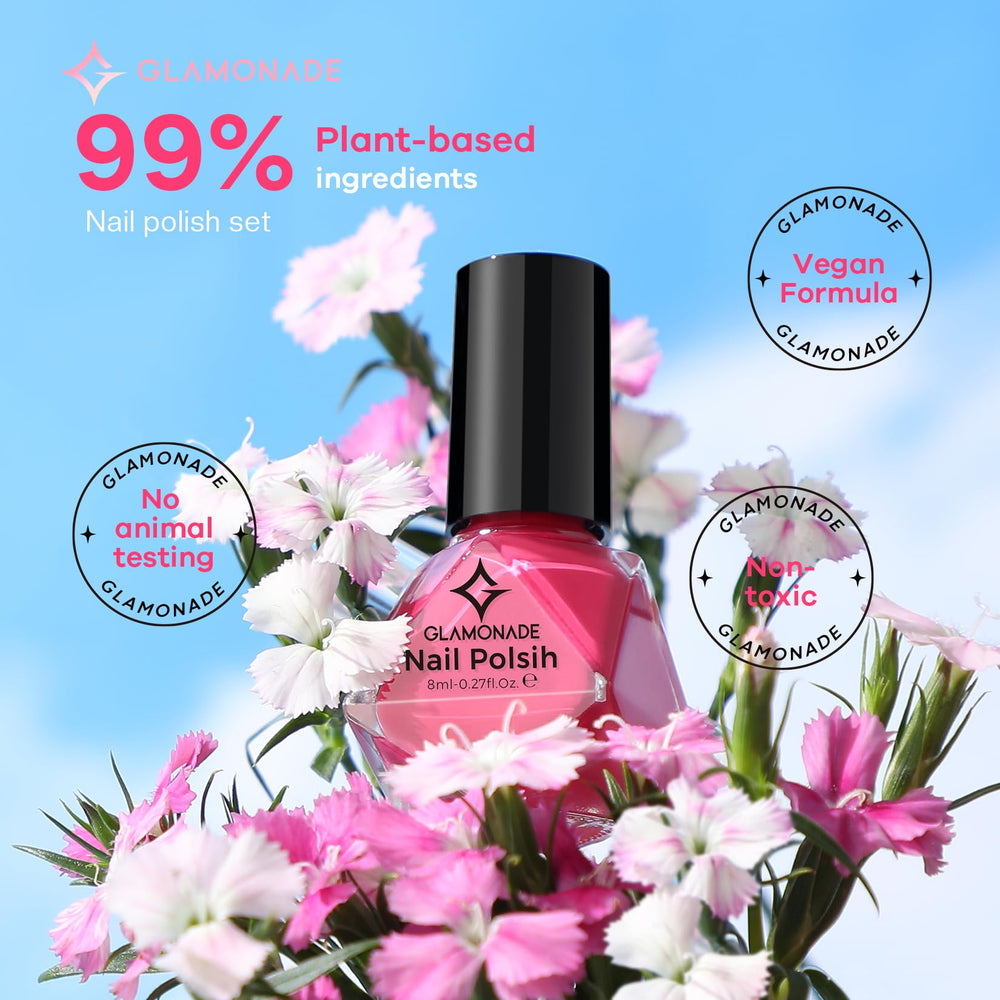 Glamonade esmalte se seca al aire, sin necesidad de lámpara UV ni LED