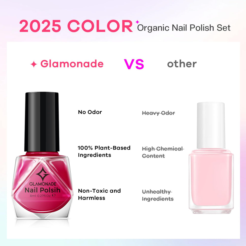 Glamonade esmalte sin tolueno, opción más suave para uñas