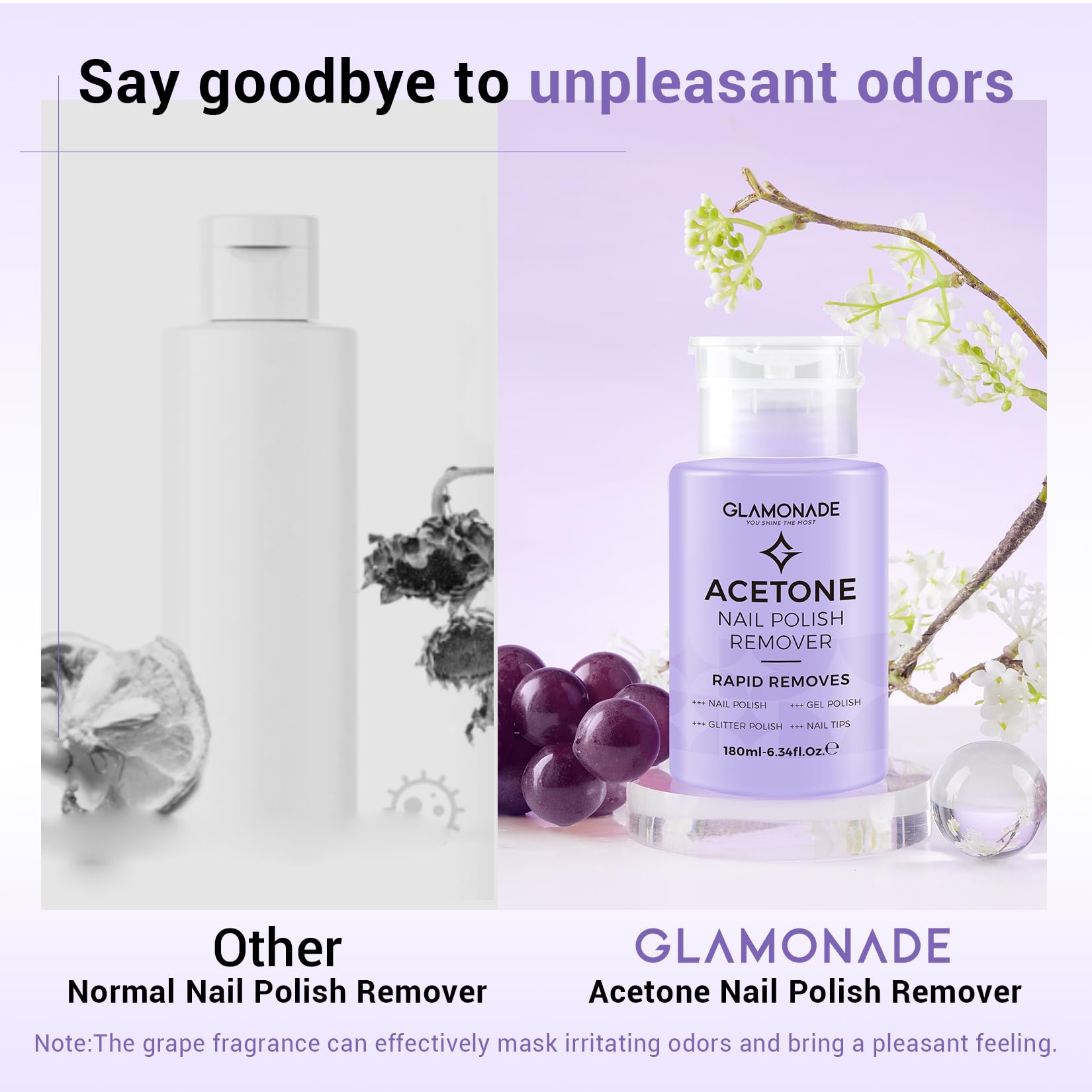 Glamonade guía paso a paso para eliminar gel con éxito.