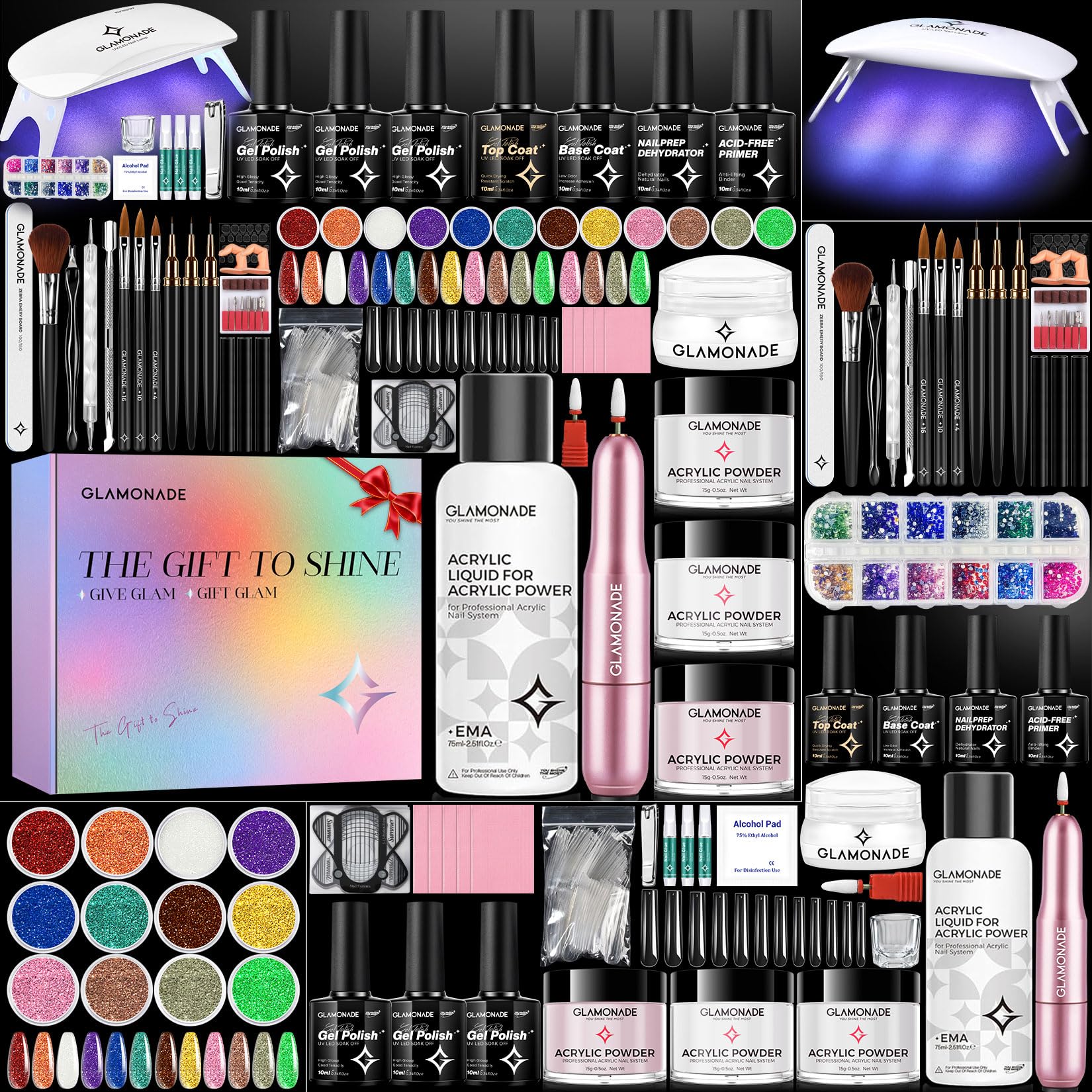 Glamonade kit uñas principiantes: paquete completo para empezar en casa.