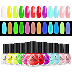 Glamonade Neon naranja, botella brillante para un look audaz en fiestas.