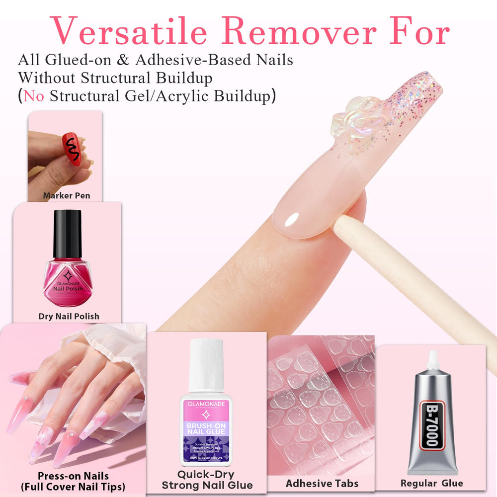 Glamonade Remover: envase de 30 ml cómodo para casa.