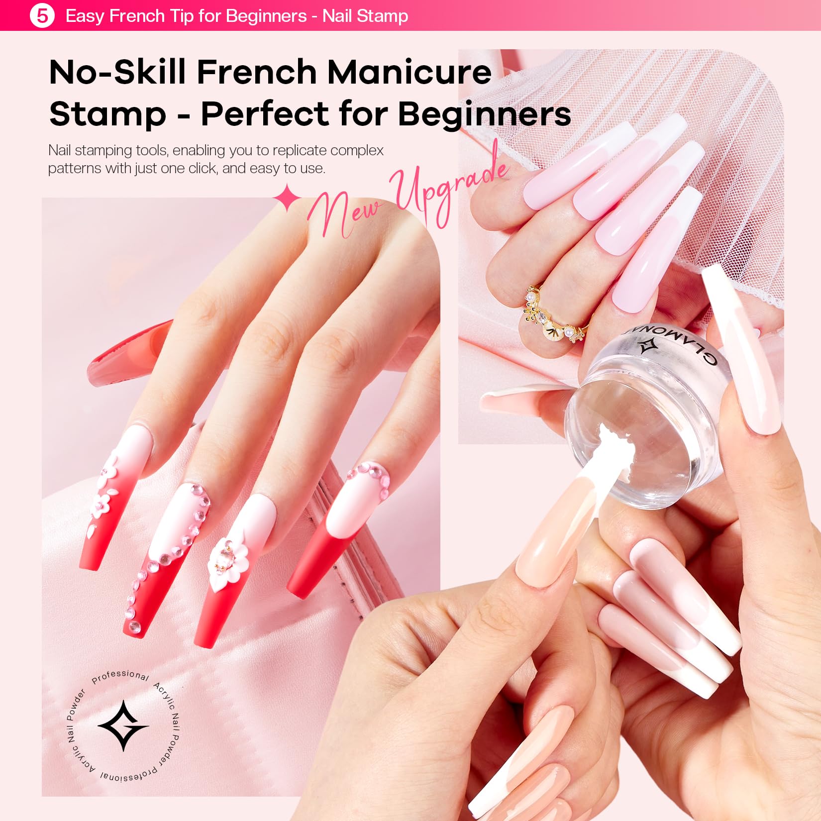 Glamonade tips de uñas 240: suficiente material para practicar y perfeccionar.