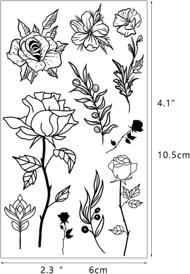 GLARYYEARS tatuaje temporal, diseño de serpiente, aporta estilo audaz para cuello o muñeca.