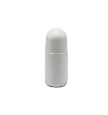 Glasstore botellas rodillo de 50 ml, blancas, adecuadas para viajes sin derrames.