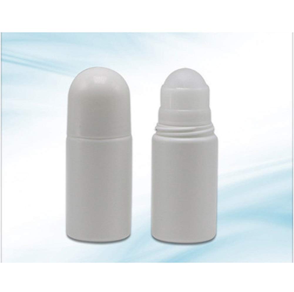 Glasstore pack de 4 botellas rodillo blancas para fragancias.