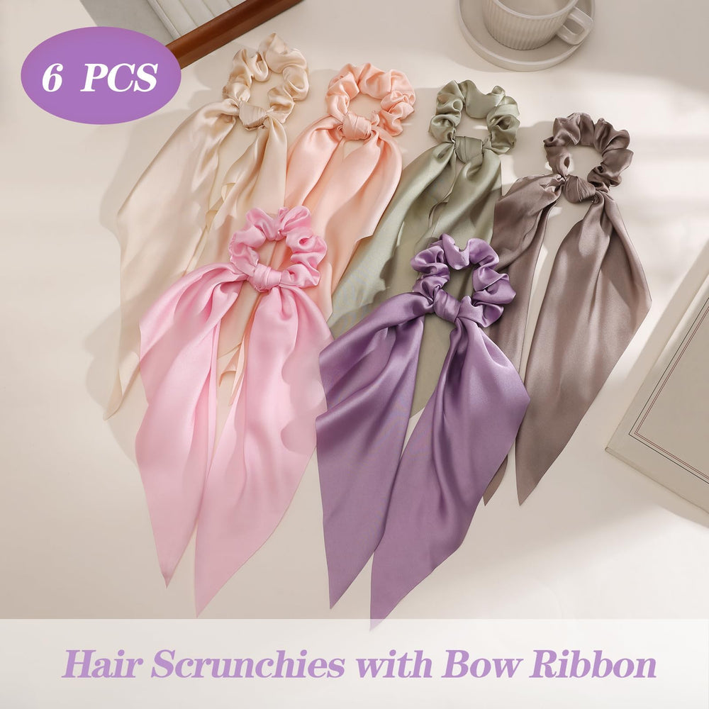 Glaudmeiss accesorio pelo seda bow, toque suave para recoger el cabello.