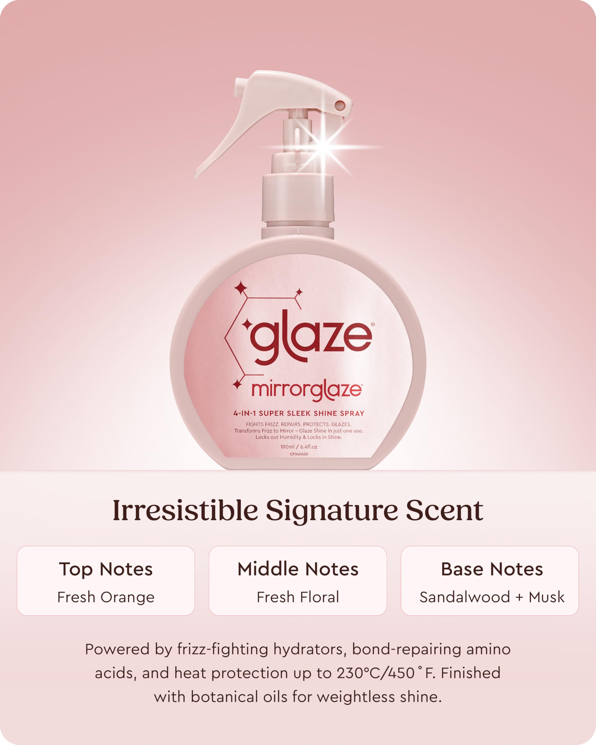 MirrorGlaze de Glaze, aminoácidos 10x fortalecen y humectan el cabello.
