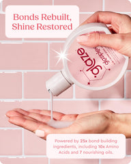 Glaze Super Bond Building Shampoo control del encrespamiento, cabello más manejable