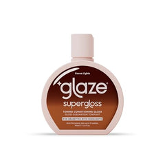 Glaze Super Gloss acondicionador de color cacao luces ofrece brillo intenso en cabello castaño con mechas