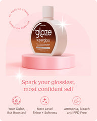 Textura suave de Glaze Super Gloss facilita la aplicación en cabello con mechas