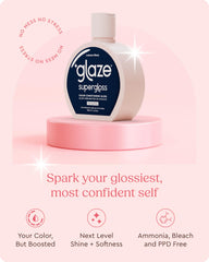 Glaze Supergloss aplicación rápida de color semipermanente para cabello natural