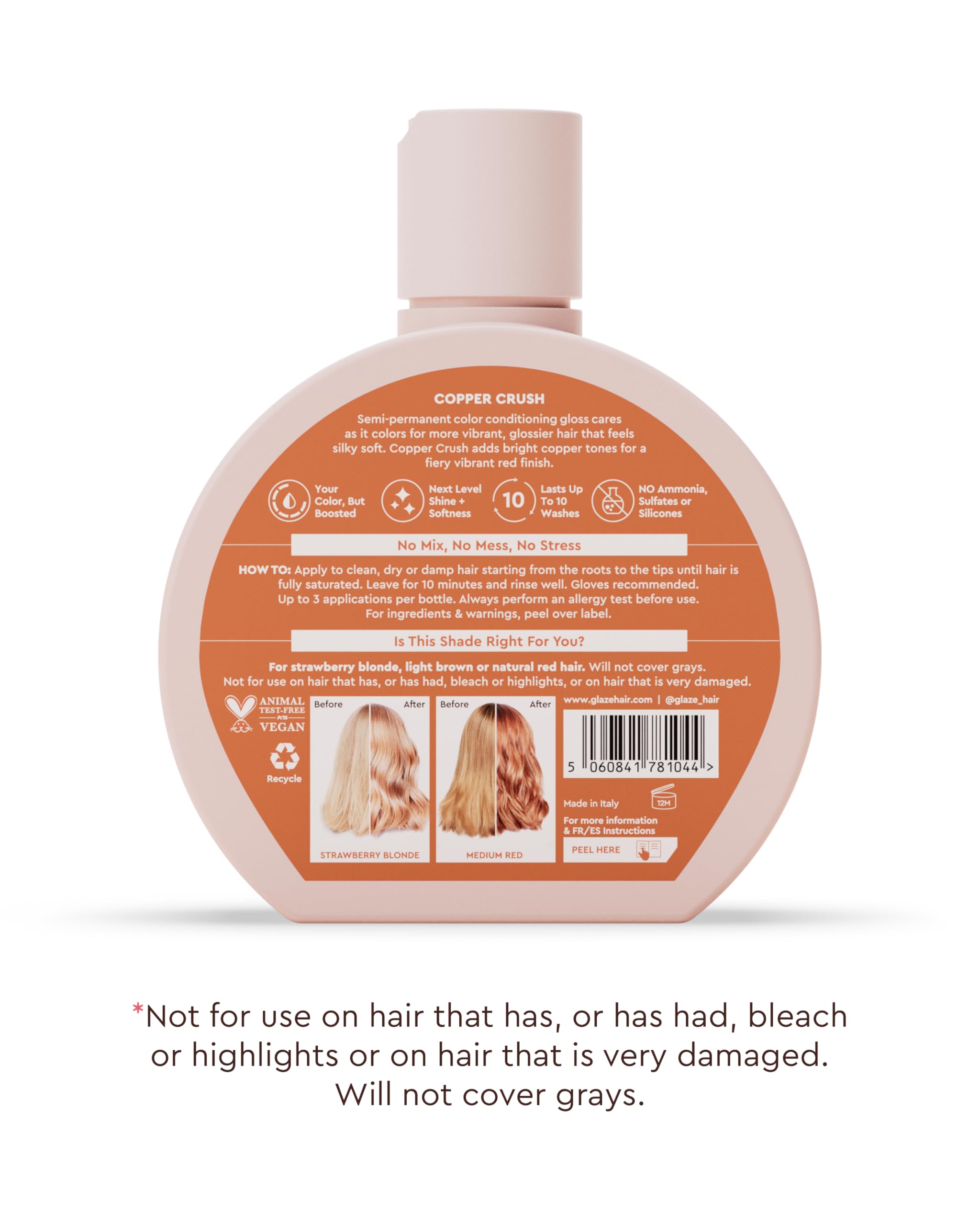 Aplicación rápida de Glaze Supergloss distribuye el color con facilidad
