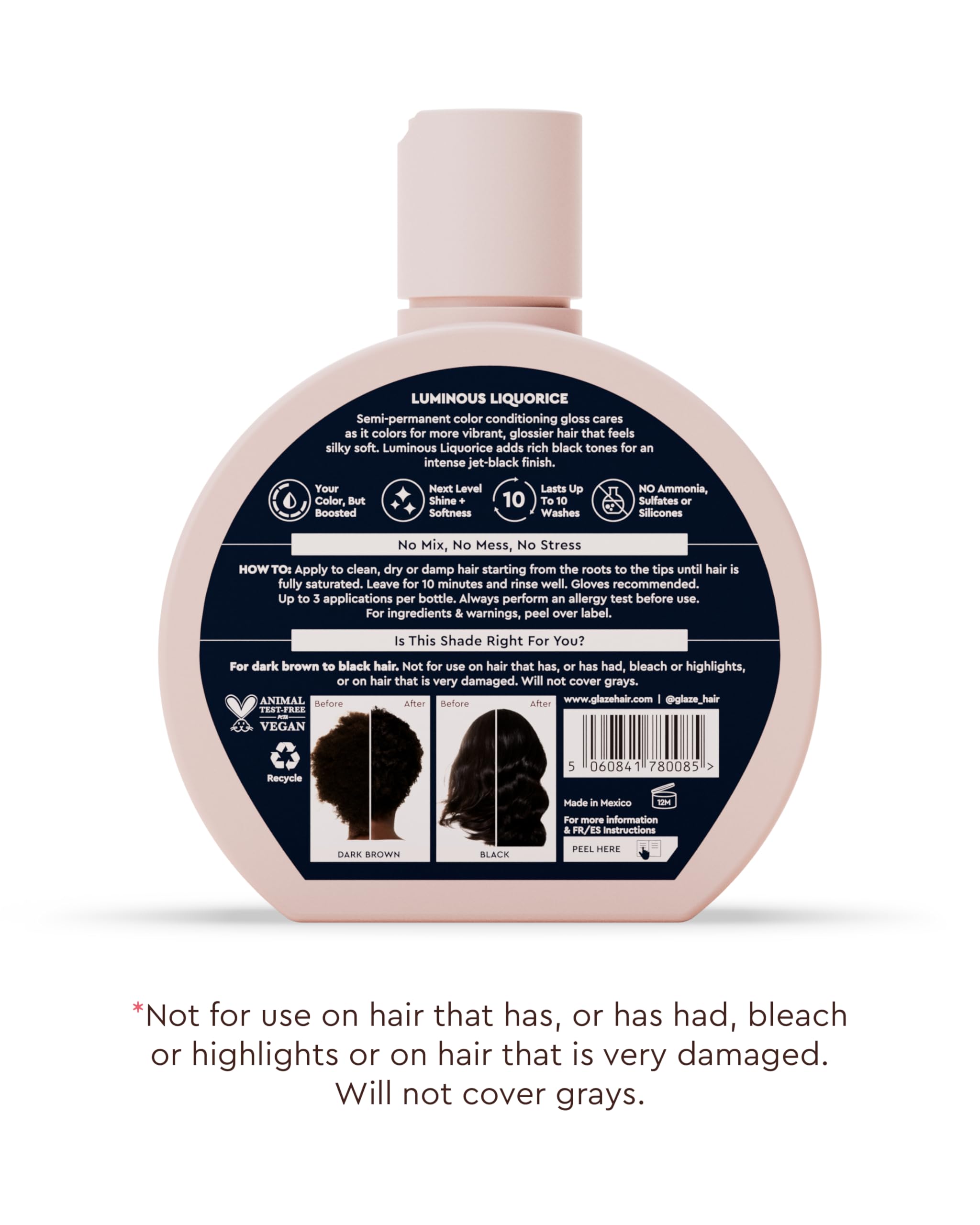 Envase práctico de Glaze Supergloss para uso doméstico.