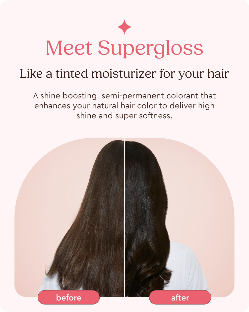 Glaze Supergloss tono castano natural medio: realza color y suavidad.
