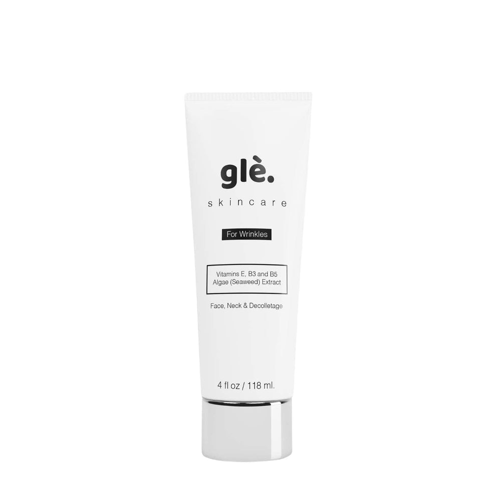 Gle Skincare crema antiarrugas en empaque para uso diario.