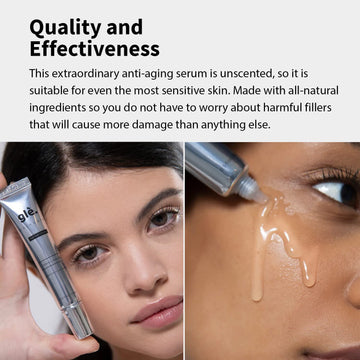 Gle Skincare Serum Ojos Clínicamente Probado e Hipoalergénico.
