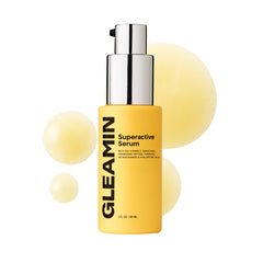 Sérum Gleamin vitamine C 15% dans la bouteille, éclat lumineux potentiel.