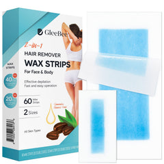 GleeBee cintas de cera para cuerpo, depilación suave y rápida