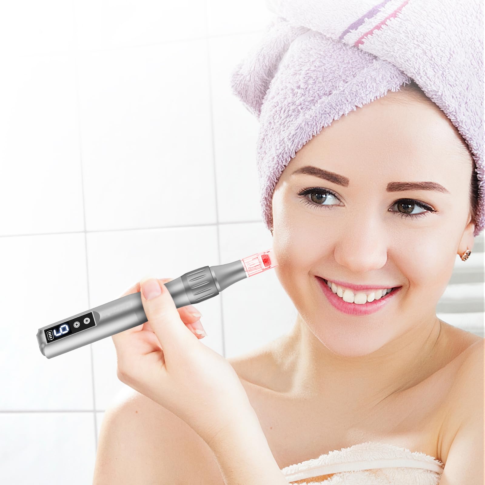 Glemme derma roller para casa, fácil de usar diariamente.