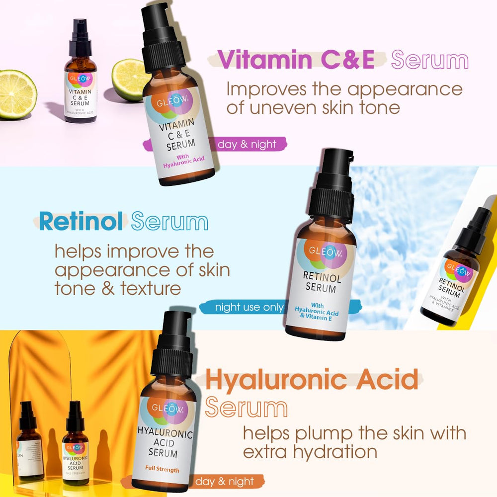GLEOW suero Retinol frasco para suavizar líneas finas