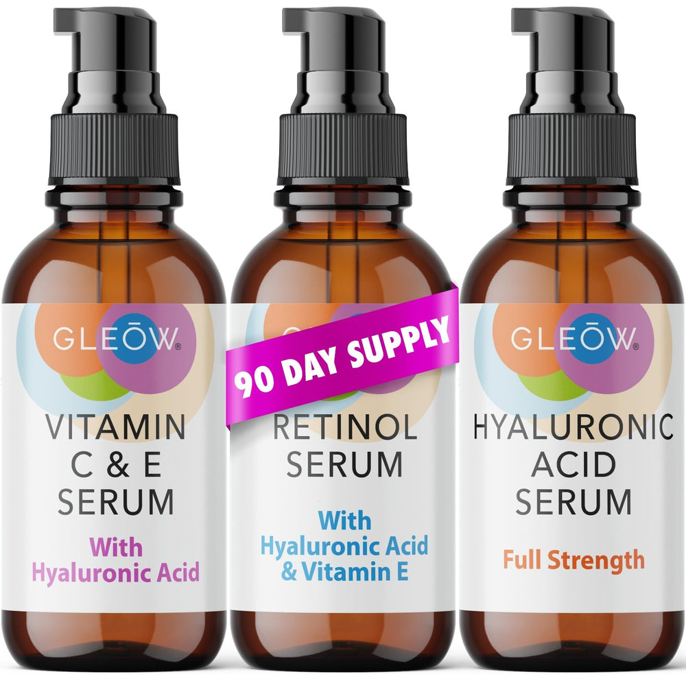 GLEOW suero Vitamina C frasco para tono uniforme y brillo