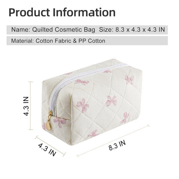 Gleyemor bolsa cosméticos uso diario rosa, ligera y práctica.
