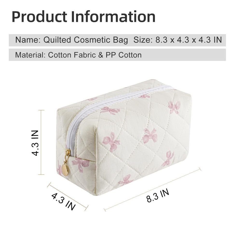 Gleyemor bolsa cosméticos uso diario rosa, ligera y práctica.