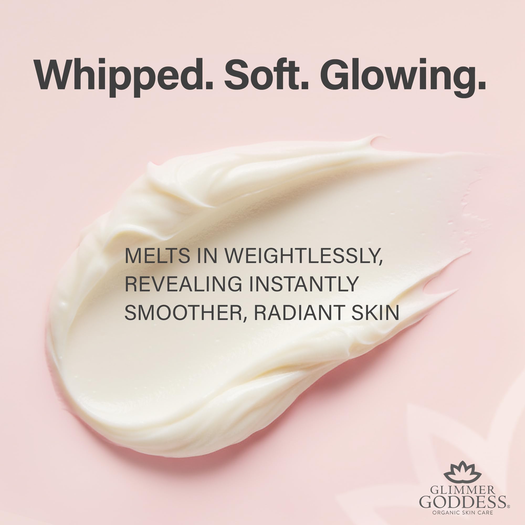 Glimmer Goddess butter applied on skin delivering smooth feel and hydration