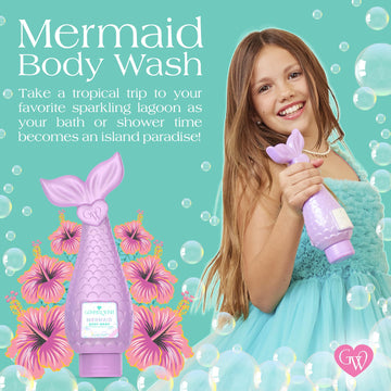 Aroma tropical de coco y piña para baño divertido con Glimmer Wish.