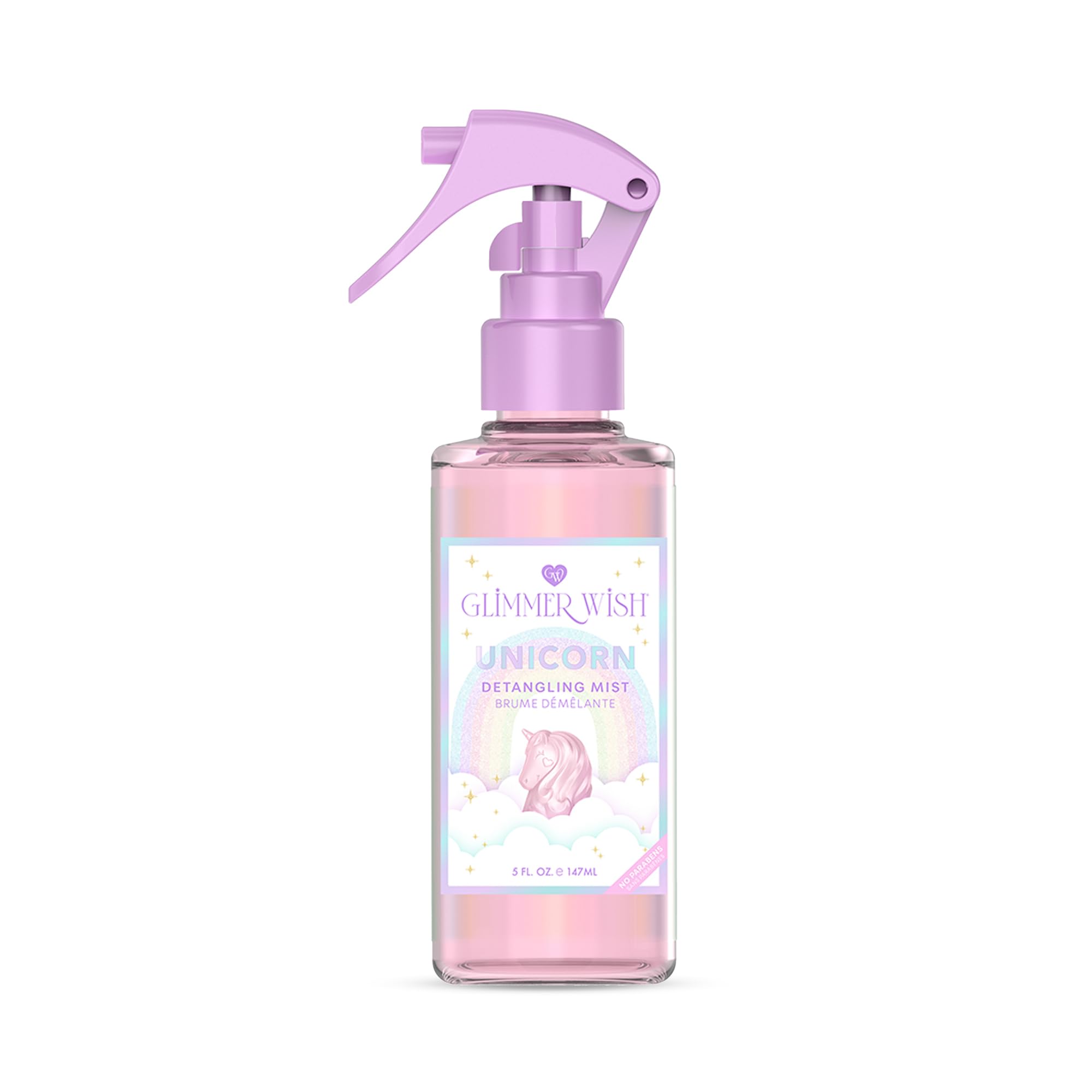Glimmer Wish Demelant Cheveux - Bouteille rose 148 ml facilitant le demelage.