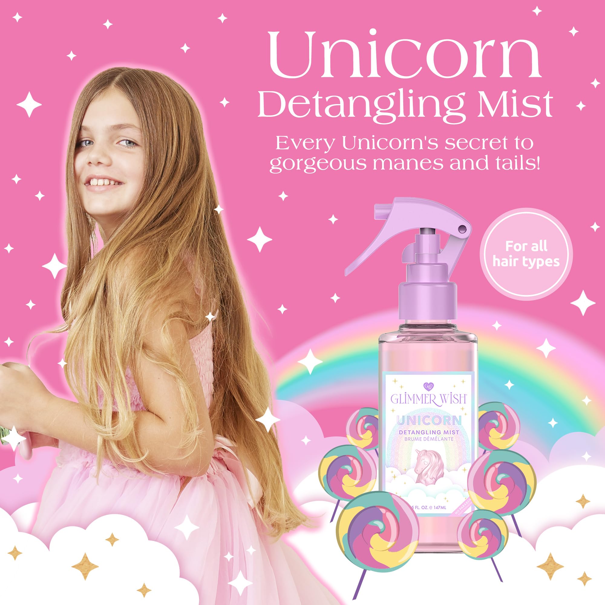 Glimmer Wish Demelant Cheveux Enfant - Demele en douceur.