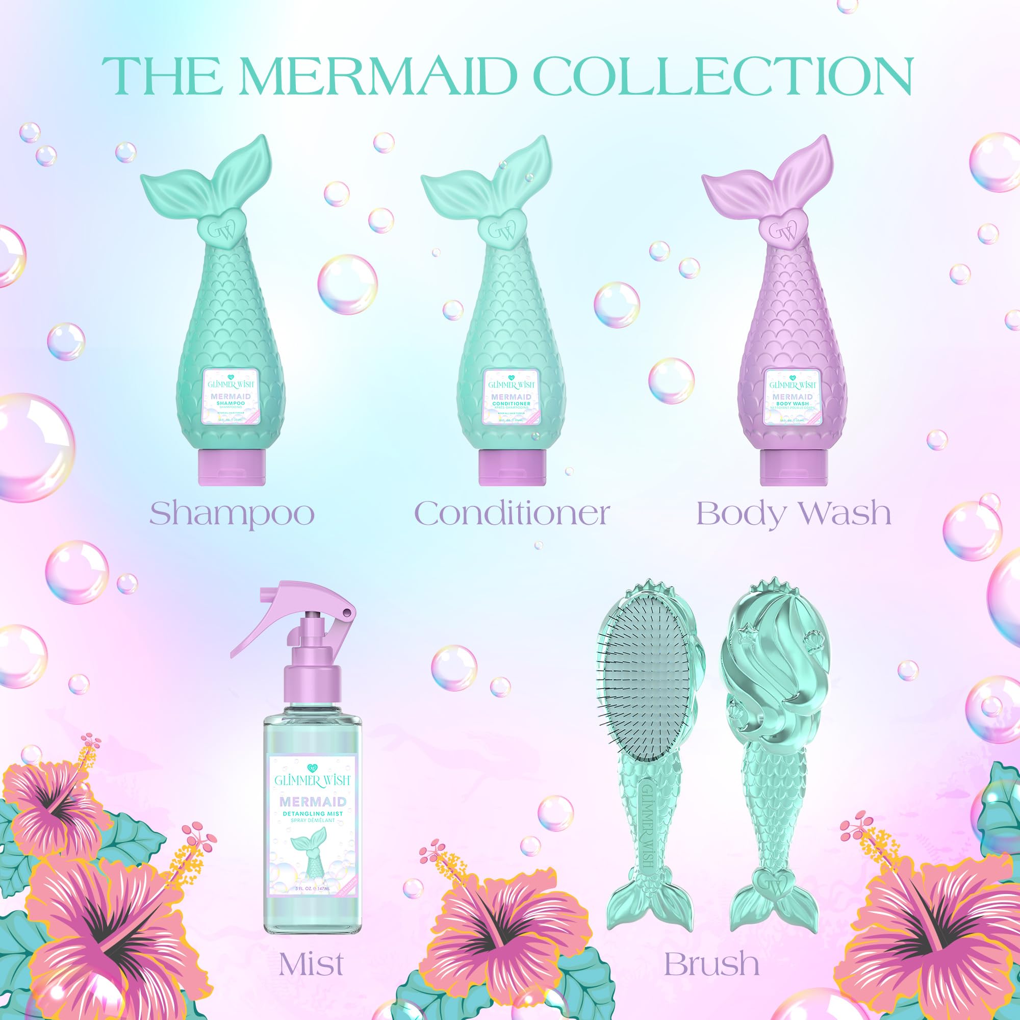 Lavado suave que cuida la piel delicada de niñas con Glimmer Wish.
