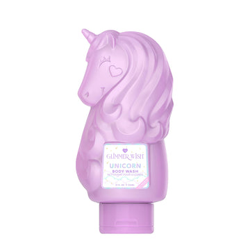 Glimmer Wish Unicorn, botella lavanda, aroma suave para el baño diario