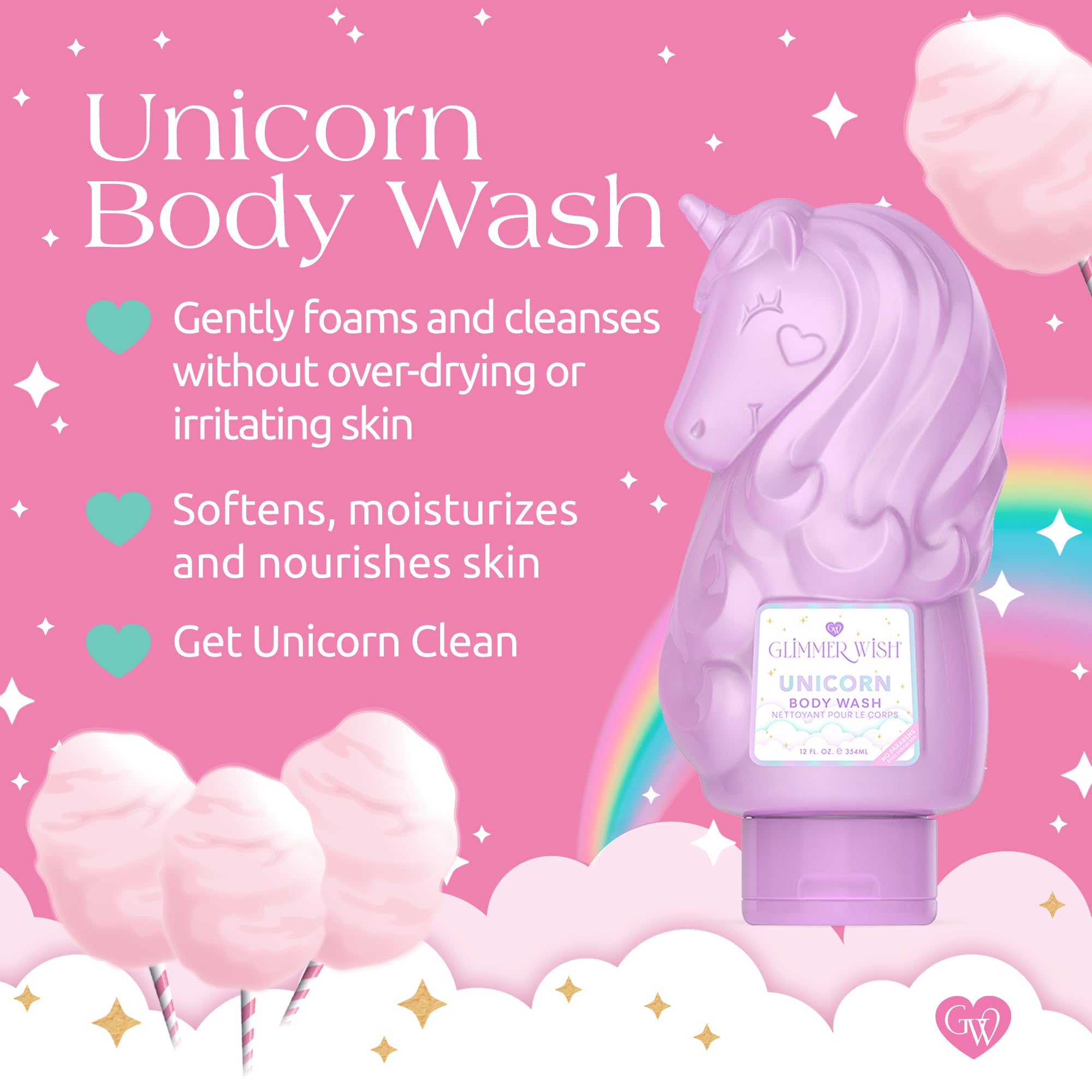 Glimmer Wish, diseño unicornio divertido para la hora del baño