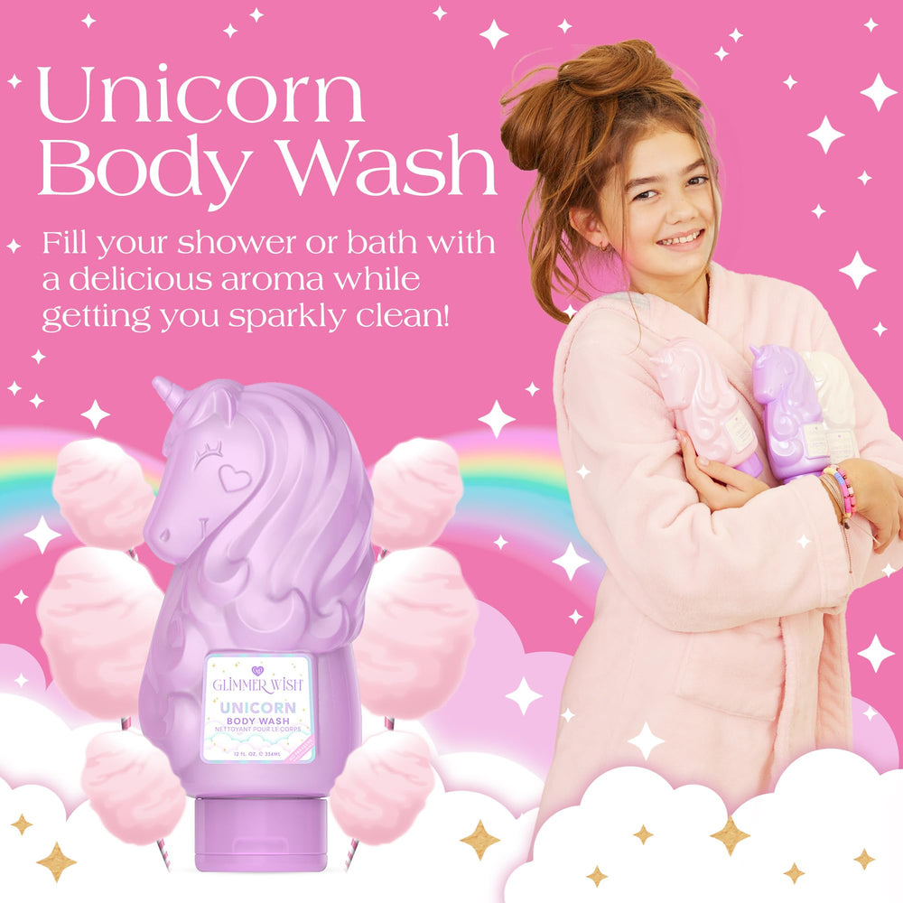 Glimmer Wish Unicorn Kids, textura espuma suave para piel sensible