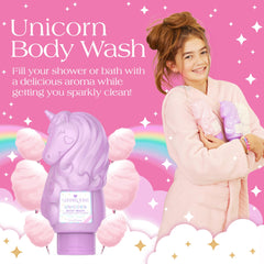 Glimmer Wish Unicorn Kids, textura espuma suave para piel sensible