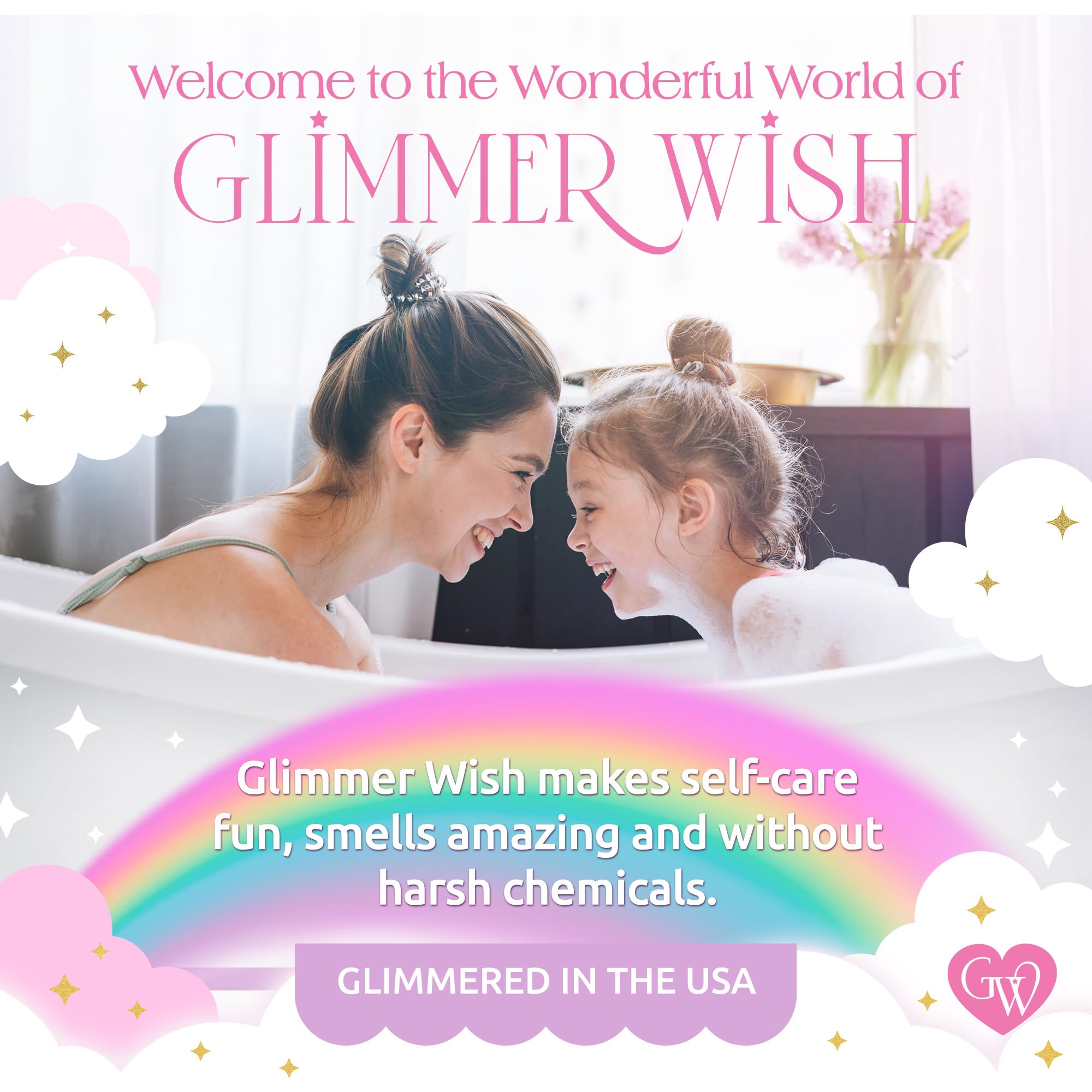 Glimmer Wish Vegan et Sans Gluten - Convient a tous les types de cheveux.