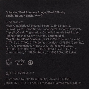 Glo Skin Beauty rubor libre de crueldad para un look ético