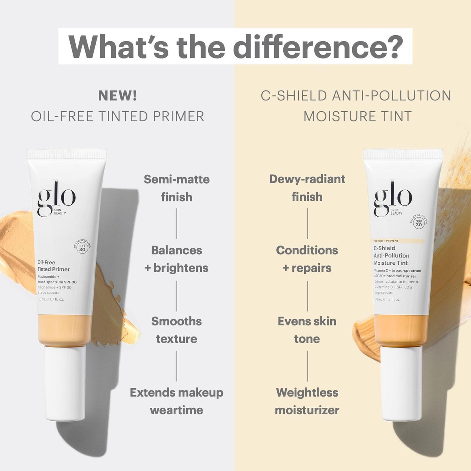 Empaque compacto de Glo Skin Beauty C-Shield para retoques en cualquier momento