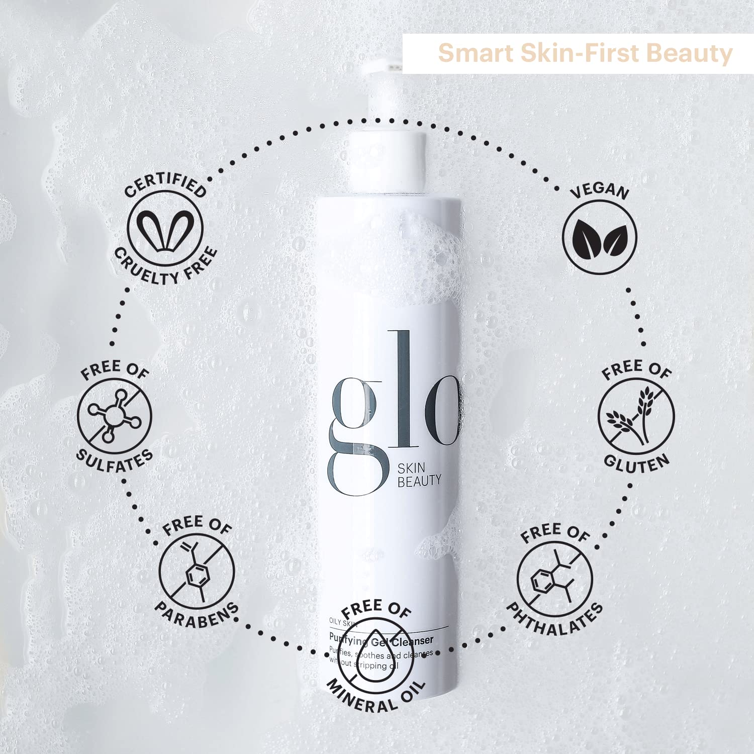 Glo Skin Beauty Excès de sébum contrôlé grâce au gel purifiant.