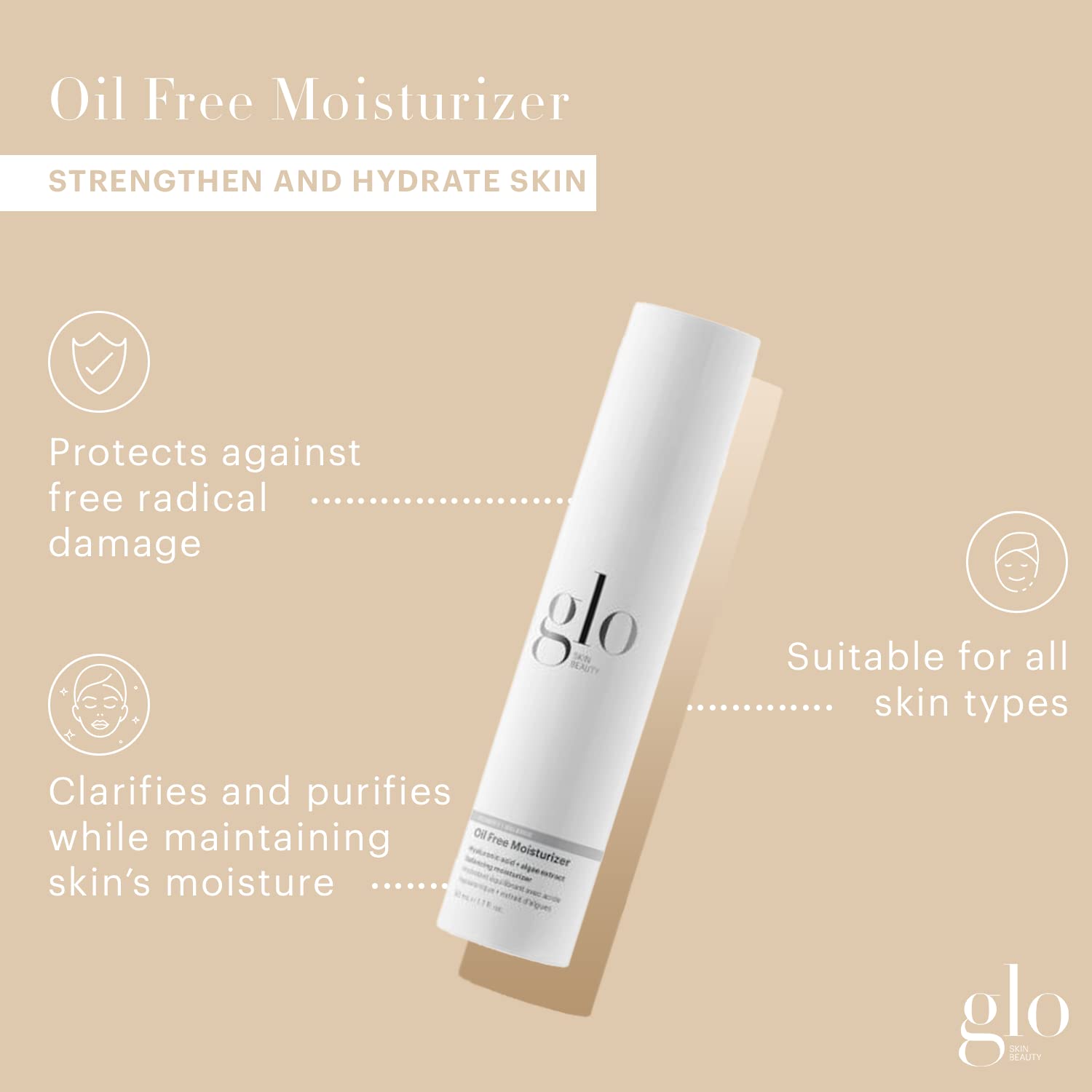 Glo Skin Beauty hialurónico y alga en crema para piel equilibrada