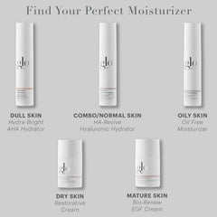 Glo Skin Beauty Restorative Cream mezcla botánica para suavizar la piel.