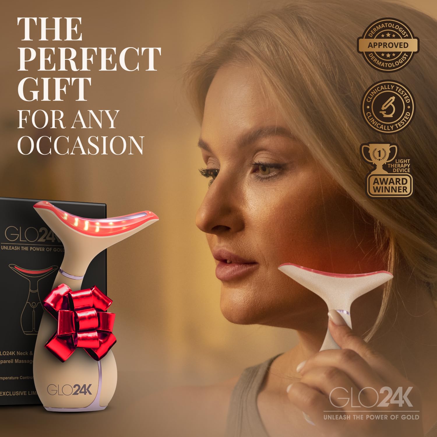 GLO24K uso diario para piel del rostro y cuello