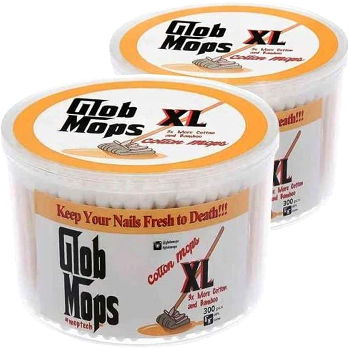 Glob Mops XL: paquete de hisopos de algodón para uso diario con precisión.