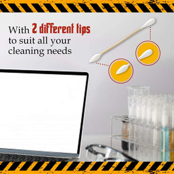 Glob Mops XL: uso en maquillaje para correcciones precisas sin dejar fibras.