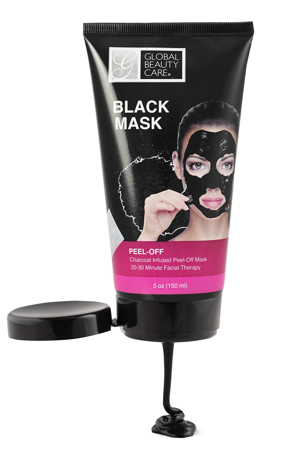 Global Beauty Care textura gel negra facilita aplicación para tratamiento semanal de cuidado facial