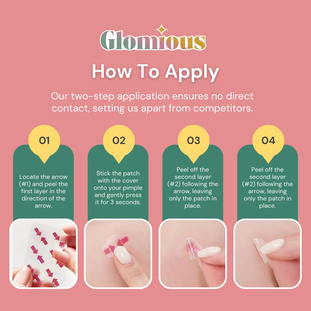 Aplicación en dos pasos de Glomious, sin tocar la superficie.